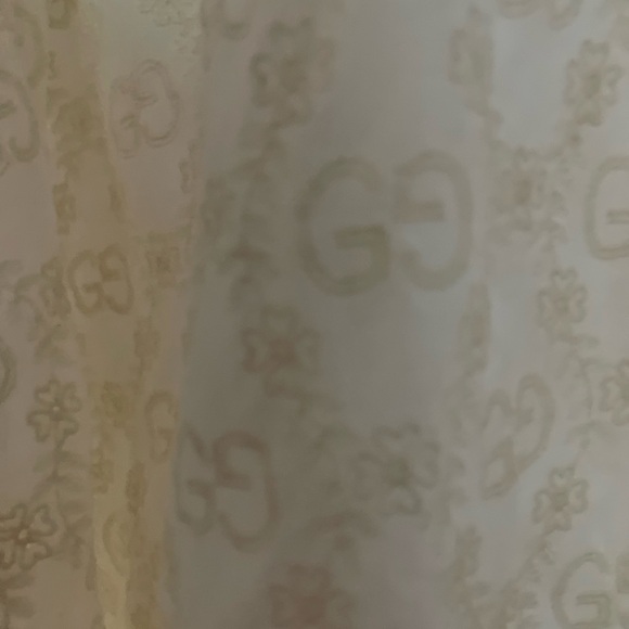 Authentic GUCCI | Ivory GG & FLOWER EMBROIDERED Short Summer DRESS & SLIP - Picture 5 of 10